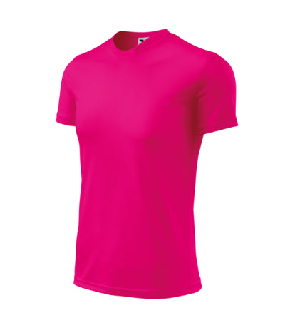 MALFINI FANTASY Kids' T-shirt in neon pink - promotional clothing printed with your company logo