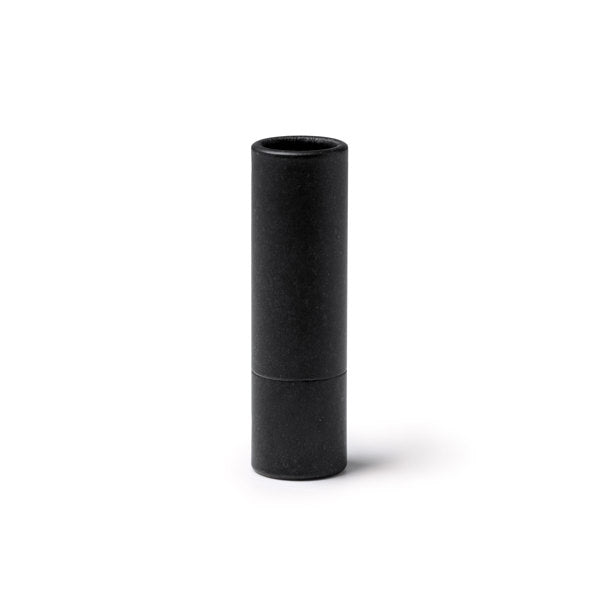Stamina RIBA Recycled cardboard lip balm in black - promotional merchandise printed with your company logo