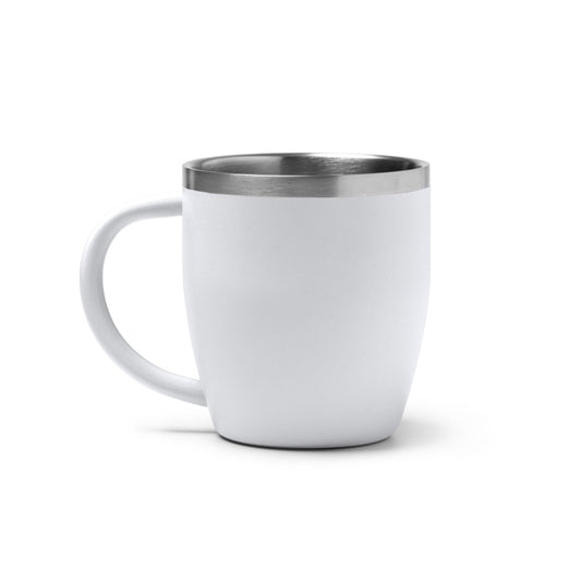 Stamina BANY Double-walled stainless steel thermal cup in white - promotional merchandise printed with your company logo