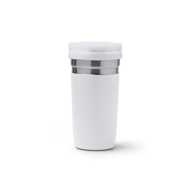 Stamina GREDOS Stainless steel thermal cup 500 ml in white - promotional merchandise printed with your company logo