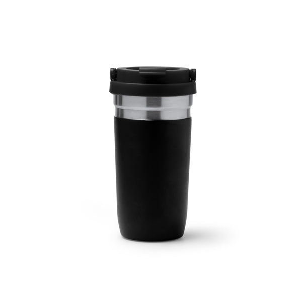 Stamina GREDOS Stainless steel thermal cup 500 ml in black - promotional merchandise printed with your company logo