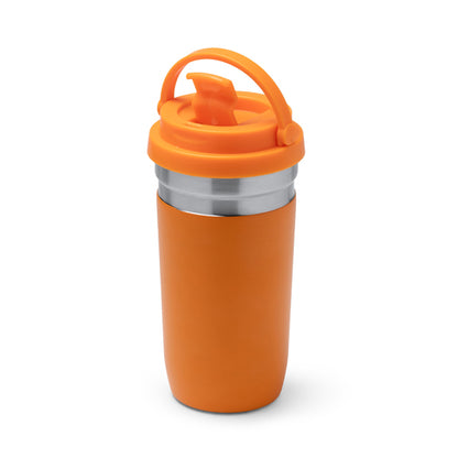 Stamina GREDOS Stainless steel thermal cup 500 ml in white - promotional merchandise printed with your company logo