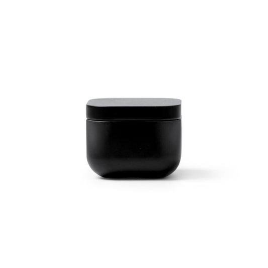 Stamina TRINI A square metal candle in black - promotional merchandise printed with your company logo