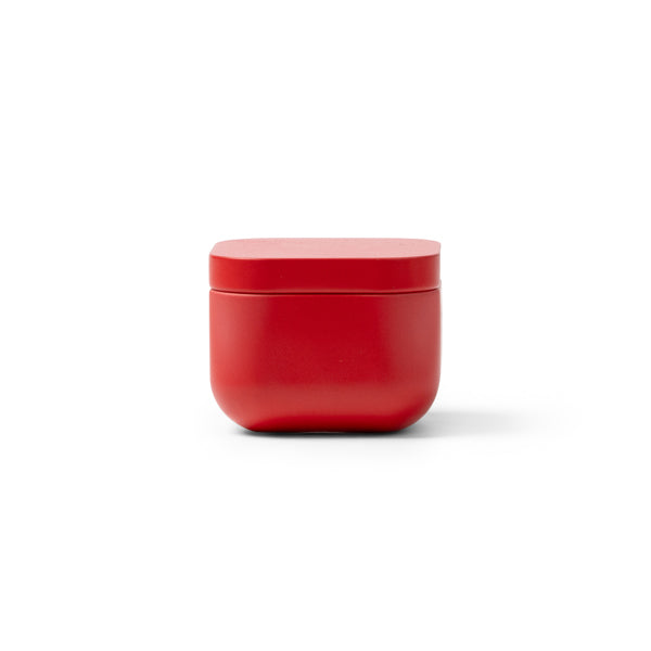 Stamina TRINI A square metal candle in red - promotional merchandise printed with your company logo