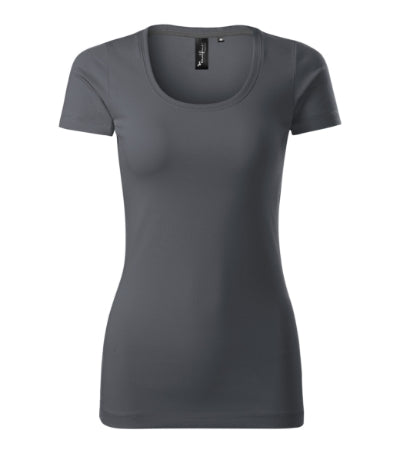 MALFINI Premium ACTION Women's T-shirt in light anthracite - promotional clothing printed with your company logo