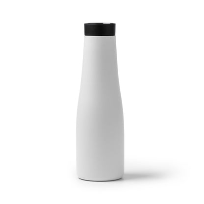 Stamina TURMAN Double-walled stainless steel thermal bottle in white - promotional merchandise printed with your company logo