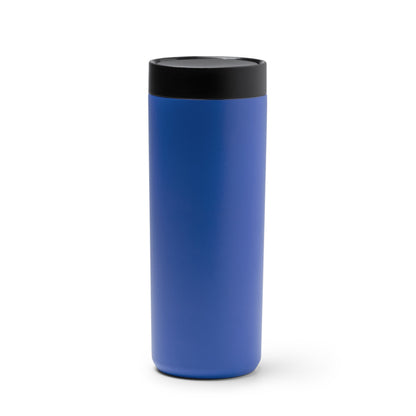 Stamina CLARKE Double-walled stainless steel thermal cup in royal blue - promotional merchandise printed with your company