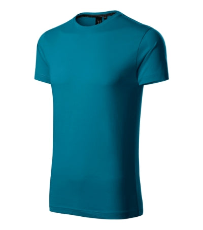 MALFINI Premium EXCLUSIVE Men's T-shirt in petrol blue - promotional clothing printed with your company logo