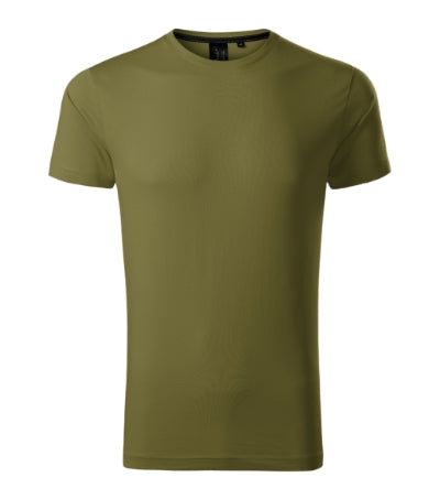 MALFINI Premium EXCLUSIVE Men's T-shirt in avocado green - promotional clothing printed with your company logo