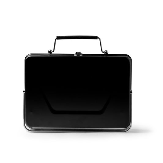 Stamina RULOT Stainless steel portable barbecue in black - promotional merchandise printed with your company logo
