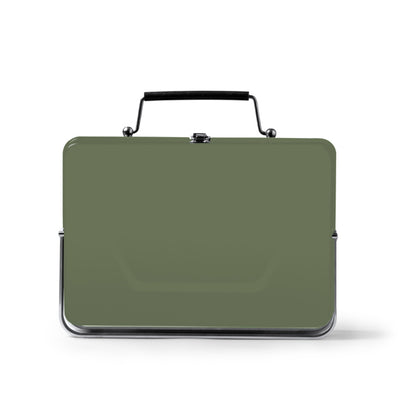 Stamina RULOT Stainless steel portable barbecue in army green - promotional merchandise printed with your company logo