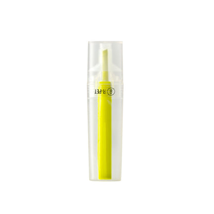 Stamina ALBION Recycled plastic pen in fluor yellow - promotional merchandise printed with your company logo