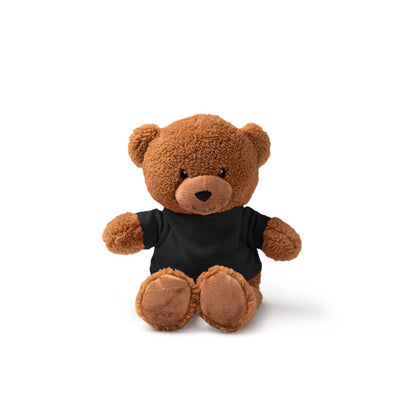 Stamina KODA Polyester plush teddy bear in black - promotional merchandise printed with your company logo