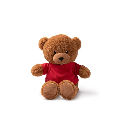 Stamina KODA Polyester plush teddy bear in red - promotional merchandise printed with your company logo