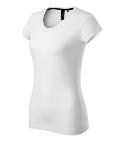 MALFINI Premium EXCLUSIVE Women's T-shirt in white - promotional clothing printed with your company logo
