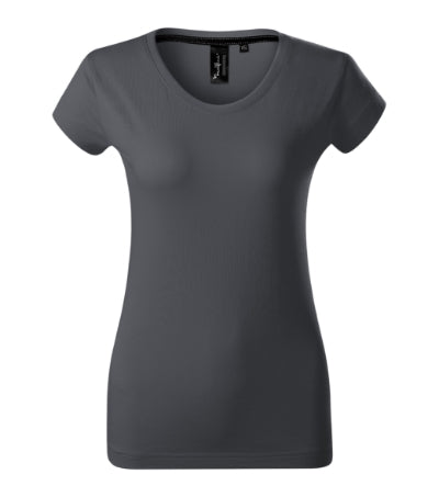 MALFINI Premium EXCLUSIVE Women's T-shirt in light anthracite - promotional clothing printed with your company logo