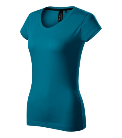 MALFINI Premium EXCLUSIVE Women's T-shirt in petrol blue - promotional clothing printed with your company logo