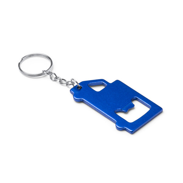 Stamina TOLVAK Aluminium keyring in black - promotional merchandise printed with your company logo