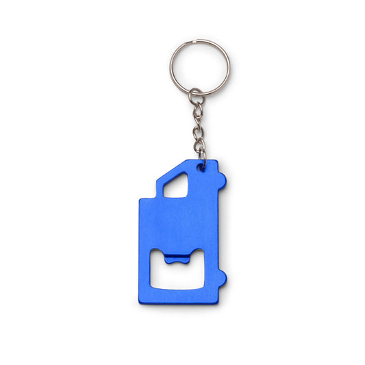 Stamina TOLVAK Aluminium keyring in royal blue - promotional merchandise printed with your company logo