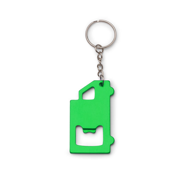 Stamina TOLVAK Aluminium keyring in fern green - promotional merchandise printed with your company logo
