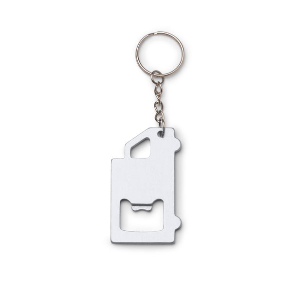 Stamina TOLVAK Aluminium keyring in silver - promotional merchandise printed with your company logo
