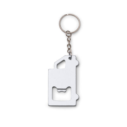 Stamina TOLVAK Aluminium keyring in silver - promotional merchandise printed with your company logo