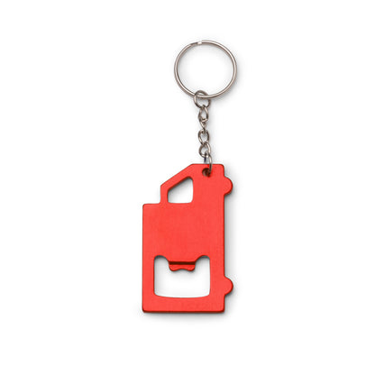 Stamina TOLVAK Aluminium keyring in red - promotional merchandise printed with your company logo