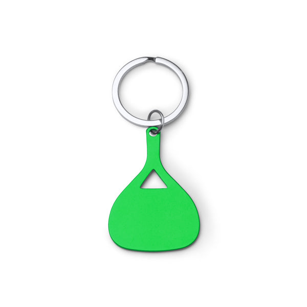 Stamina LEBRON Aluminium keyring in fern green - promotional merchandise printed with your company logo