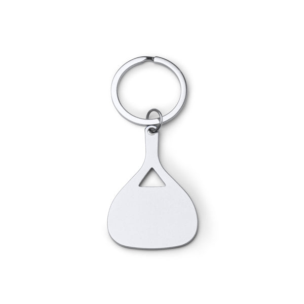Stamina LEBRON Aluminium keyring in silver - promotional merchandise printed with your company logo