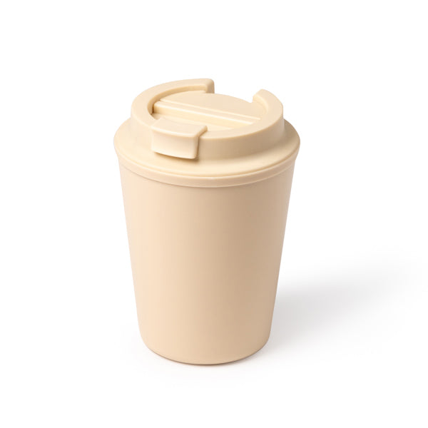 Stamina OKLAN PP travel mug 300 ml in white - promotional merchandise printed with your company logo