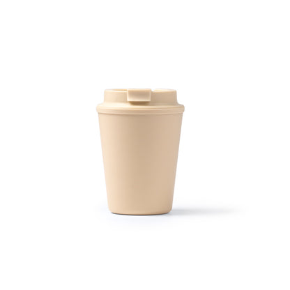 Stamina OKLAN PP travel mug 300 ml in beige - promotional merchandise printed with your company logo