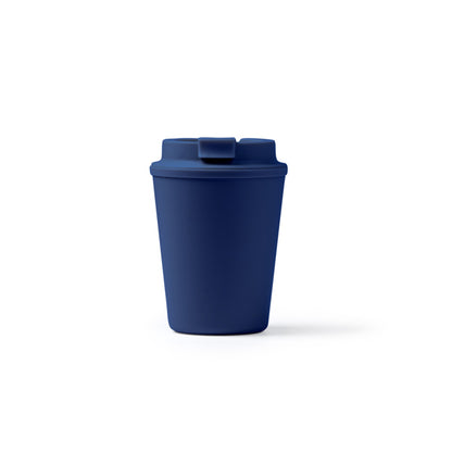 Stamina OKLAN PP travel mug 300 ml in navy blue - promotional merchandise printed with your company logo