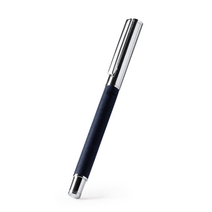 Stamina LOMOX Recycled RPET polyester ball pen in black - promotional merchandise printed with your company logo