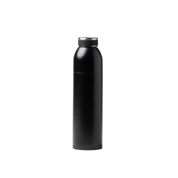 Stamina BOLT Stainless steel thermal bottle 650 ml in black - promotional merchandise printed with your company logo