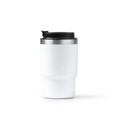 Stamina VENTURI Recycled stainless steel thermal cup 560 ml in white - promotional merchandise printed with your company logo
