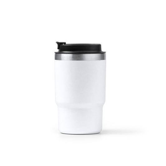 Stamina VENTURI Recycled stainless steel thermal cup 560 ml in white - promotional merchandise printed with your company logo