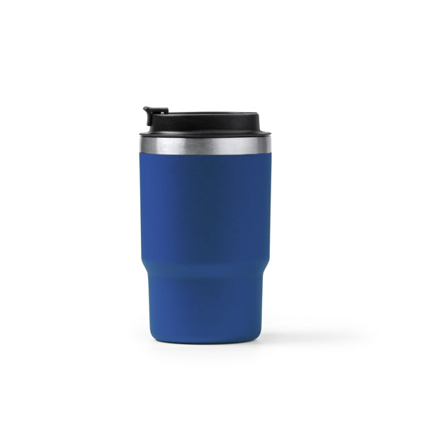 Stamina VENTURI Recycled stainless steel thermal cup 560 ml in royal blue - promotional merchandise printed with your