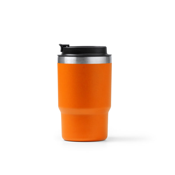 Stamina VENTURI Recycled stainless steel thermal cup 560 ml in orange - promotional merchandise printed with your company