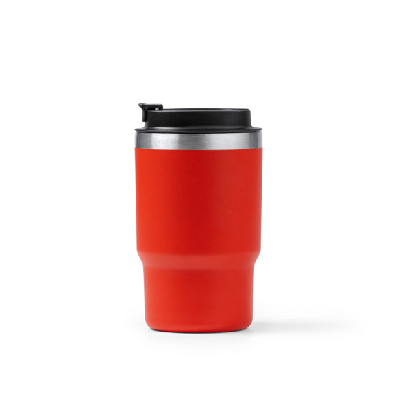 Stamina VENTURI Recycled stainless steel thermal cup 560 ml in red - promotional merchandise printed with your company logo