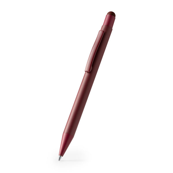 Stamina LEONI Metallic ball pen in black - promotional merchandise printed with your company logo