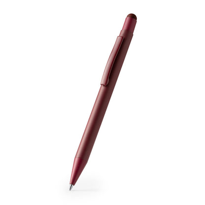 Stamina LEONI Metallic ball pen in black - promotional merchandise printed with your company logo