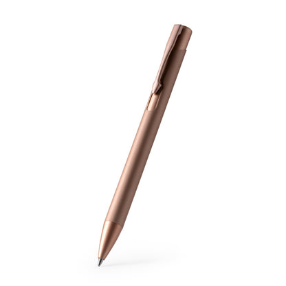 Stamina PROSA Ball pen with metal body and push button in black - promotional merchandise printed with your company logo