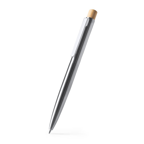 Stamina KENT Recycled stainless steel and ball pen in silver - promotional merchandise printed with your company logo