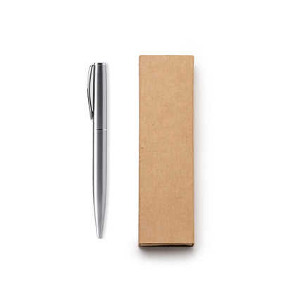 Stamina LOIS Recycled stainless steel ball pen in silver - promotional merchandise printed with your company logo