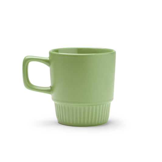 Stamina LONGI Ceramic mug 300 ml in sage green - promotional merchandise printed with your company logo