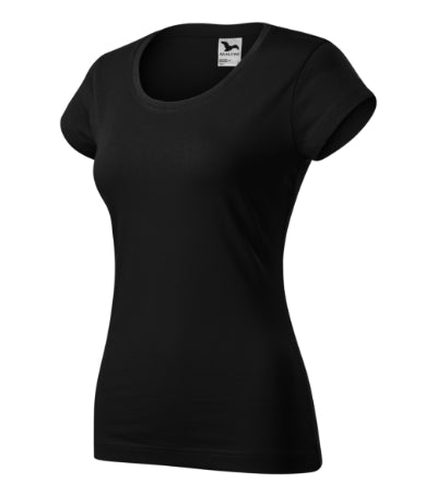 MALFINI VIPER Women's T-shirt in black - promotional clothing printed with your company logo