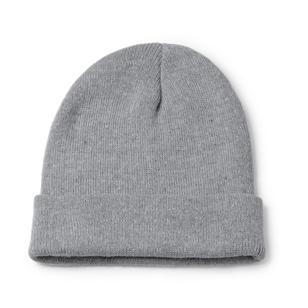 Stamina ROSMAL Recycled RPET polyester beanie in grey - promotional merchandise printed with your company logo