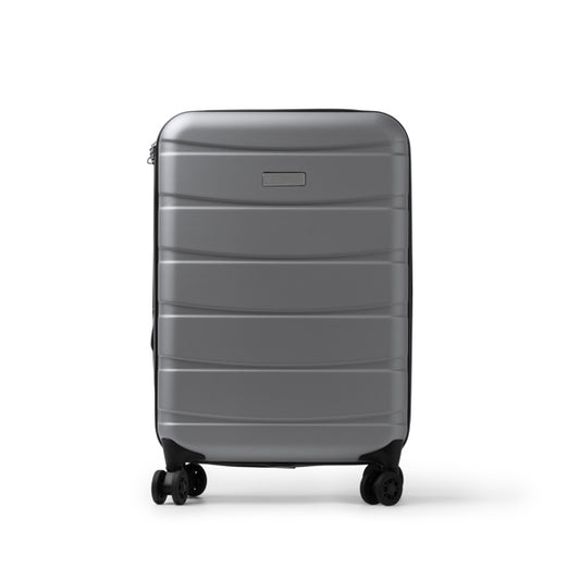 Stamina FOLDY Recycled polyester RPET suitcase in silver - promotional merchandise printed with your company logo