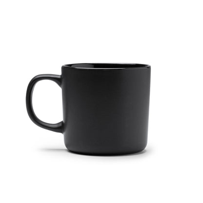 Stamina MOLIS Matte finish ceramic mug 300 ml in black - promotional merchandise printed with your company logo