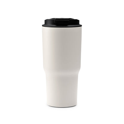 Stamina FILIP Stainless steel thermal cup 600 ml in vintage white - promotional merchandise printed with your company logo